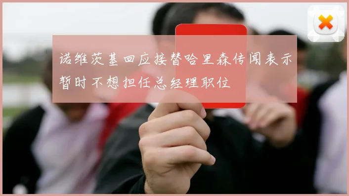 诺维茨基回应接替哈里森传闻表示暂时不想担任总经理职位